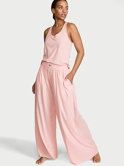 Organic Pima Wide-Leg Pant