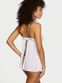 Dare to Dream Lace Pleated Babydoll Set