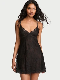 Twinkle Strap Lace Mini Slip Dress