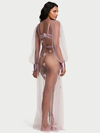 Atelier Victoria's Secret Ethereal Embellished Tulle Long Robe