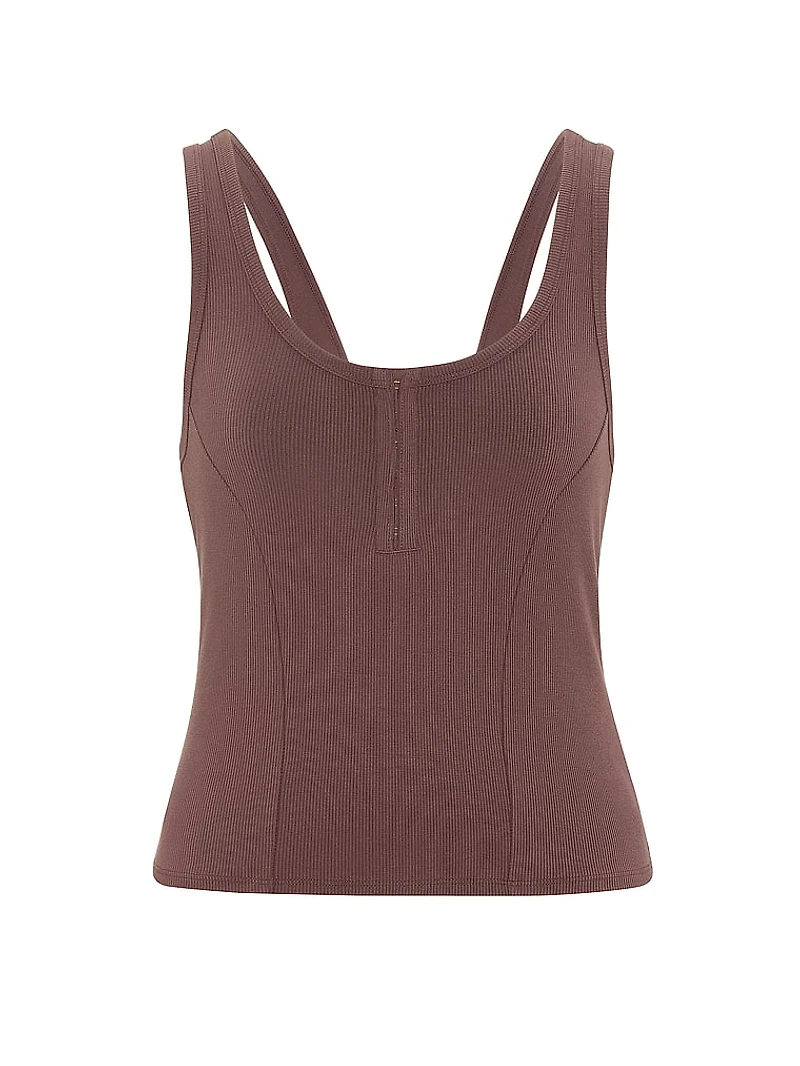 All-Day Soft Rib Hook-and-Eye Tank Top