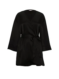 Satin Short Robe