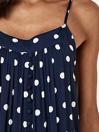 Spot Tiered Maxi Nightie