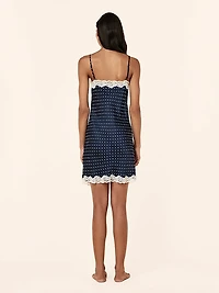 Annabelle Satin Lace Mini Slip