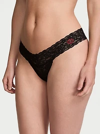 Lace Side Lace-Up Thong Panty
