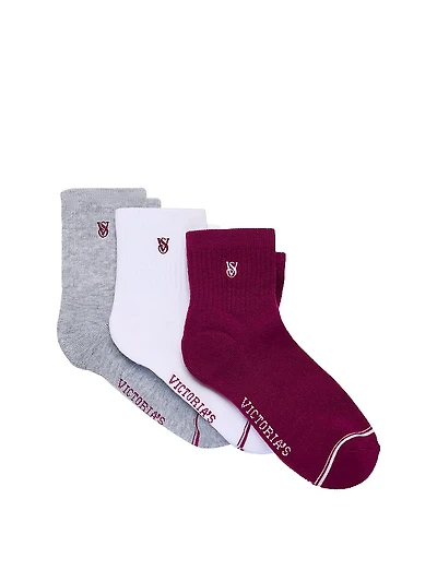 3-Pack Quarter Socks