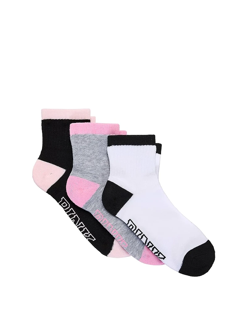 3-Pack Quarter Socks