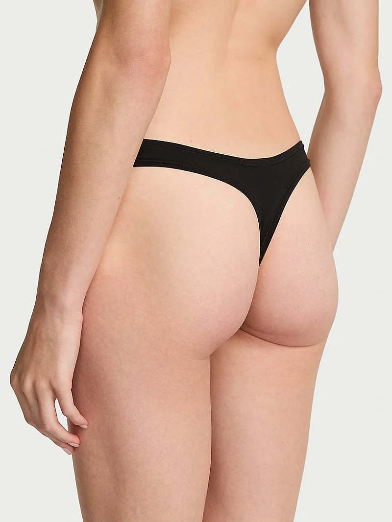 High-Leg Scoop Thong Panty