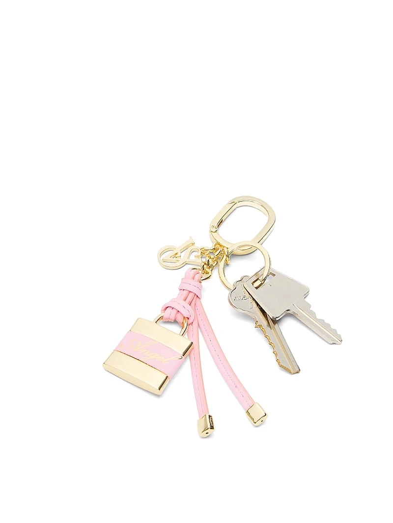 Silk Tie Tassel Bag Charm Keychain