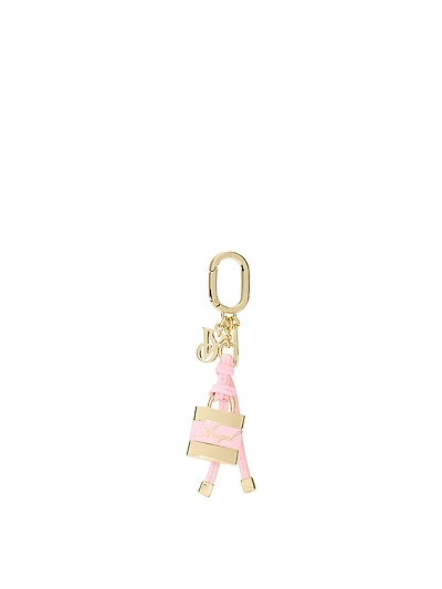 Silk Tie Tassel Bag Charm Keychain