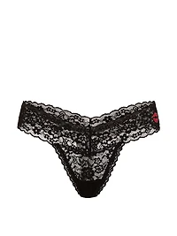 Lace Side Lace-Up Thong Panty