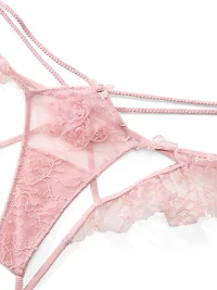 Rosette Reverie Open-Back Flutter Panty