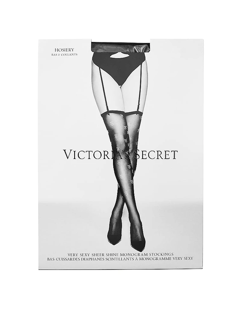 Sheer Shine Monogram Stockings