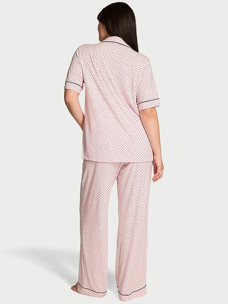 SoSoft™ Modal Short-Sleeve Long Pajama Set