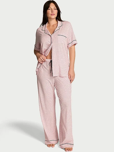 SoSoft™ Modal Short-Sleeve Long Pajama Set