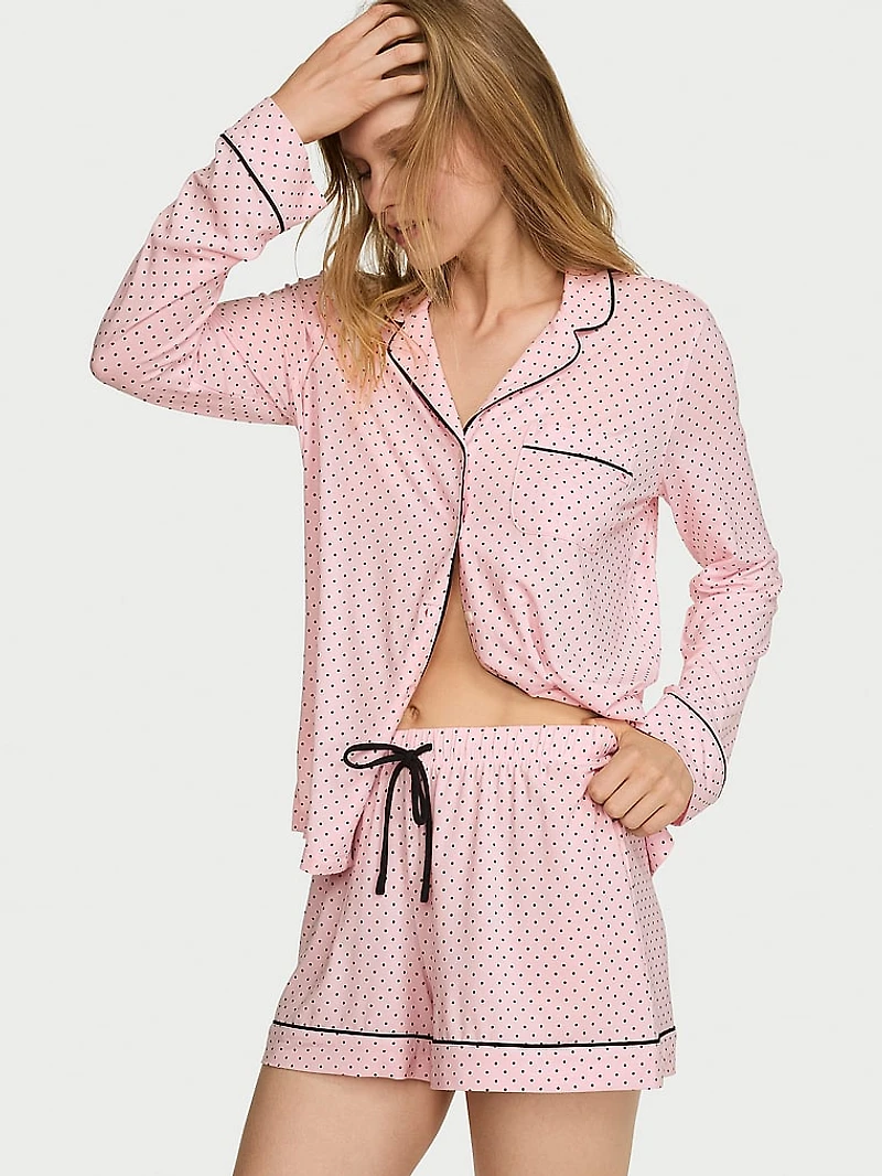 SoSoft™ Modal Long-Sleeve Short Pajama Set
