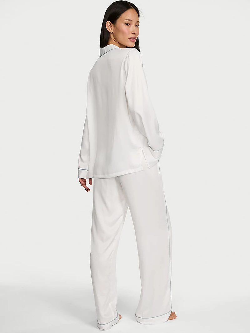 Signature Satin Long Pajama Set