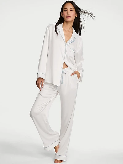 Signature Satin Long Pajama Set