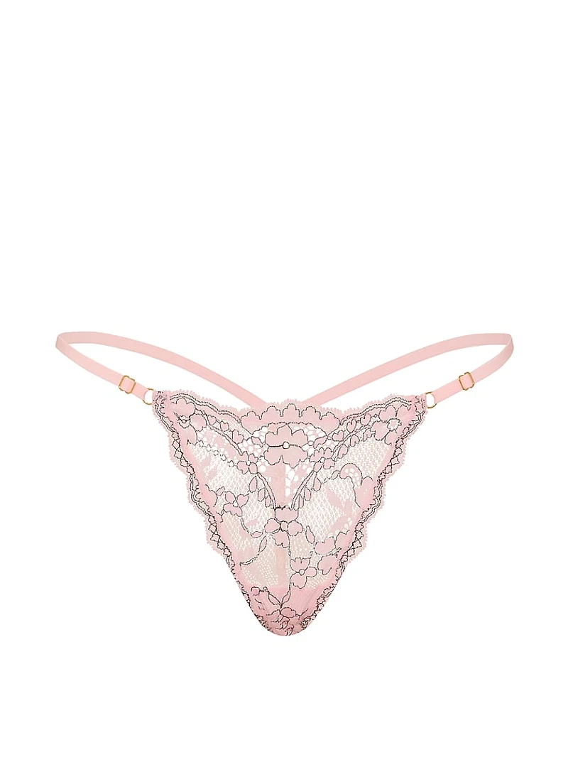 Lace Adjustable V-String Panty