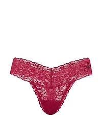 Lace Shimmer Dot Thong Panty
