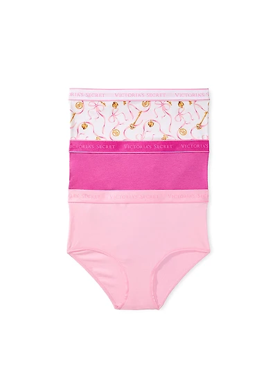 3-Pack Logo Cotton Modern Brief Panties