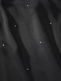 Silky Shine Button-Front Shirt