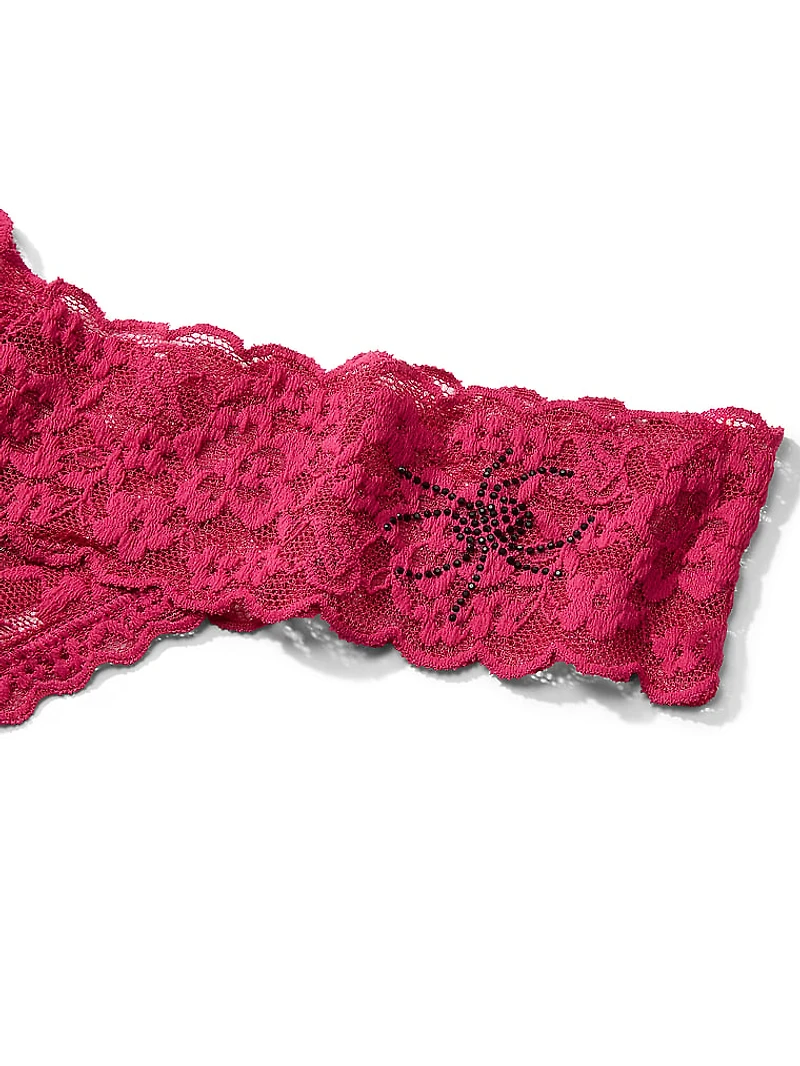 Lace Shimmer Dot Thong Panty