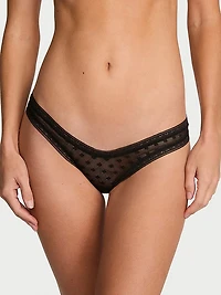 Lace Keyhole Ultra-Mini Scoop Thong Panty