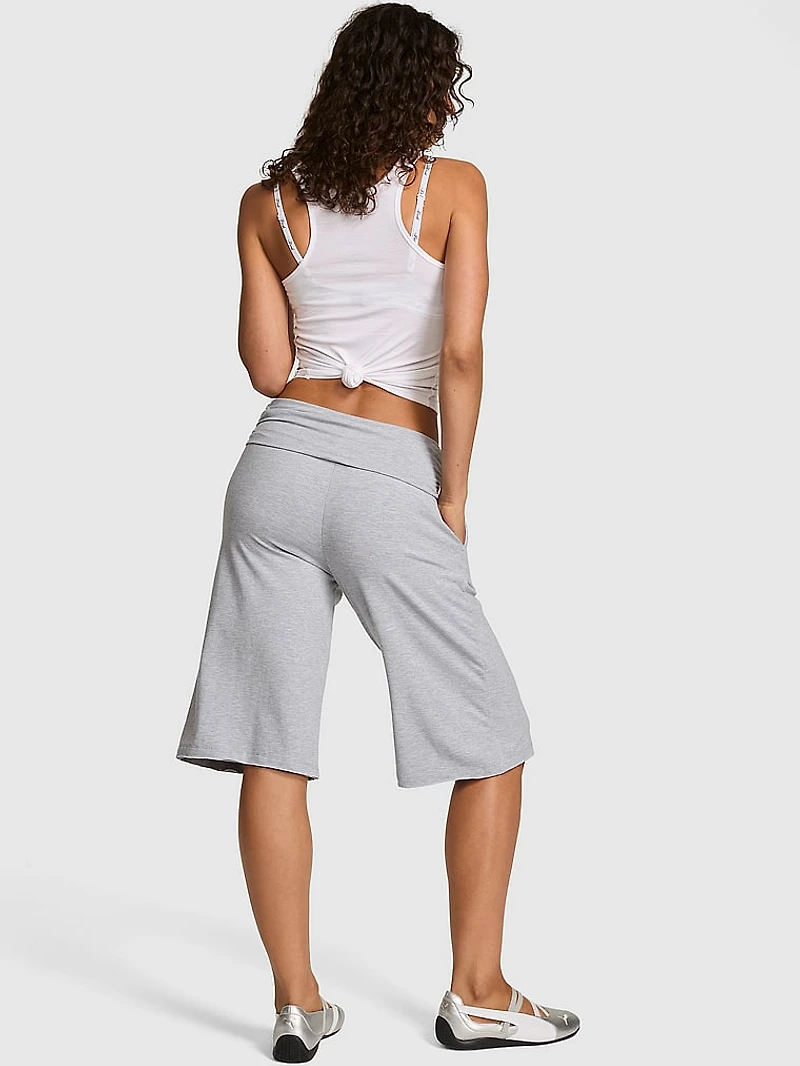 All-Day Cotton™ Foldover Long Shorts