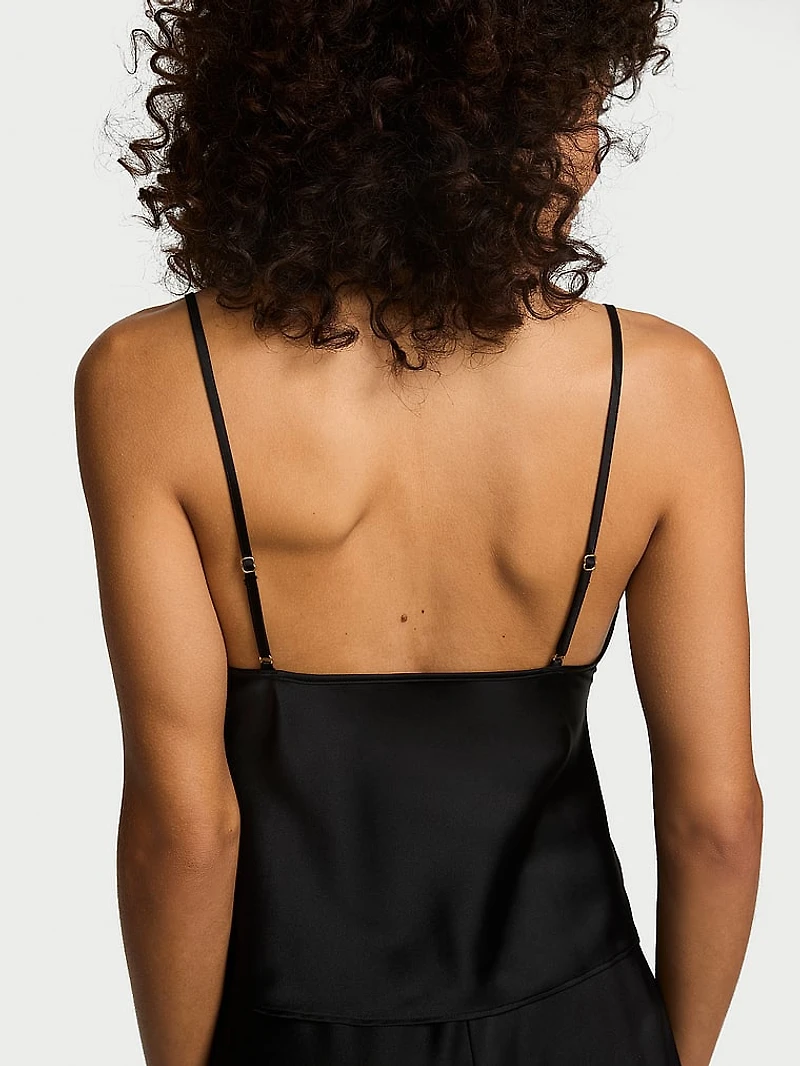Washable Silk Sheer Stripe Cami Top
