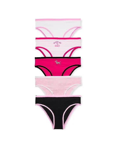 5-Pack Cotton Cheeky Panties
