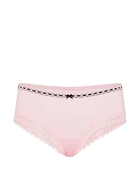 Cotton Lace-Waist Cheeky Panty
