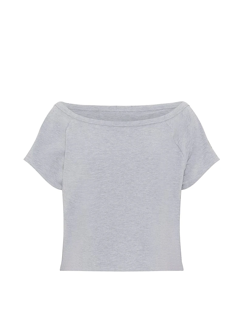 Soft Modal Off-The-Shoulder Boxy Tee