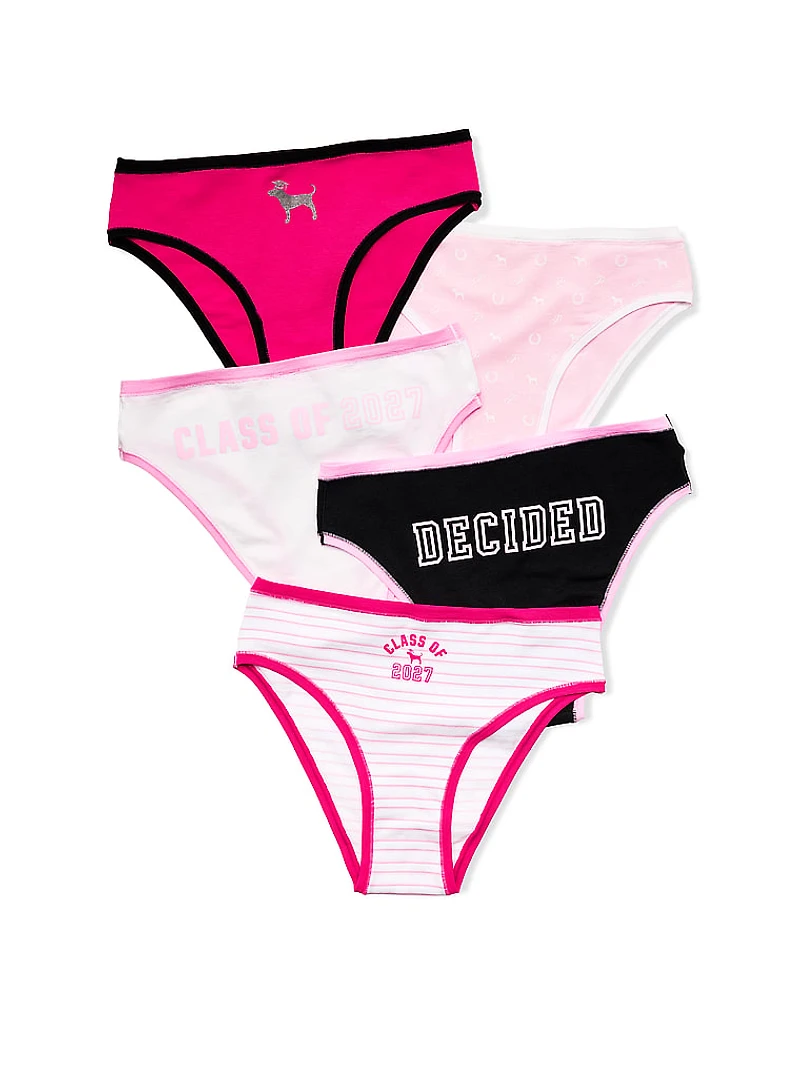 5-Pack Cotton Cheeky Panties