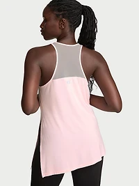 VSX Drapey Knit Side-Slit Tank Top
