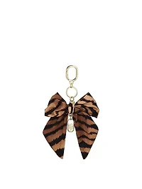 Silk Tie Tassel Bag Charm Keychain