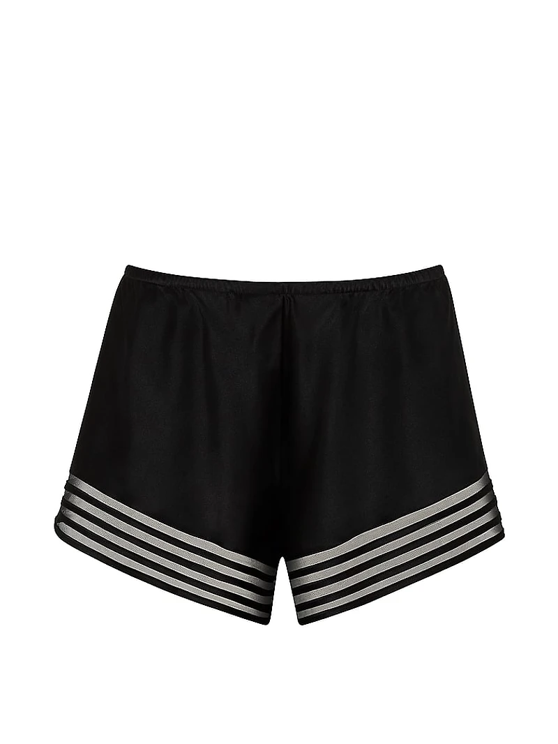 Washable Silk Sheer Stripe Short
