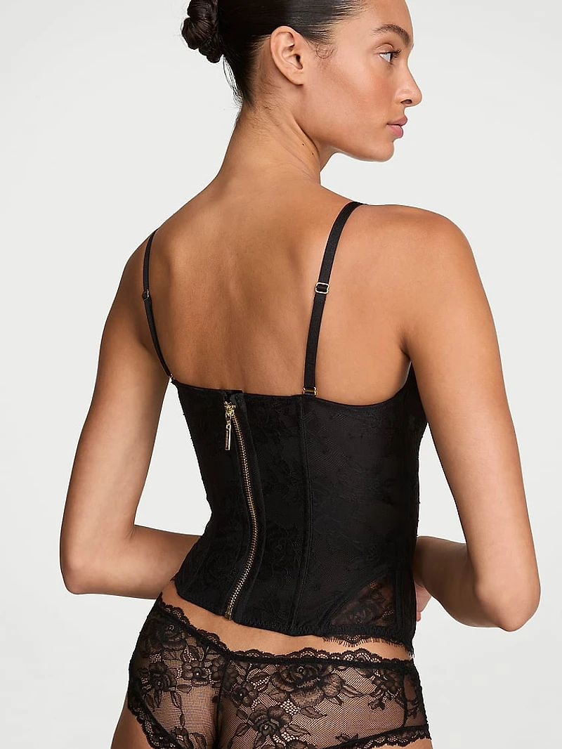 Rose Lace Corset Top