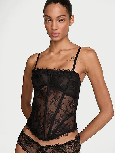Rose Lace Corset Top