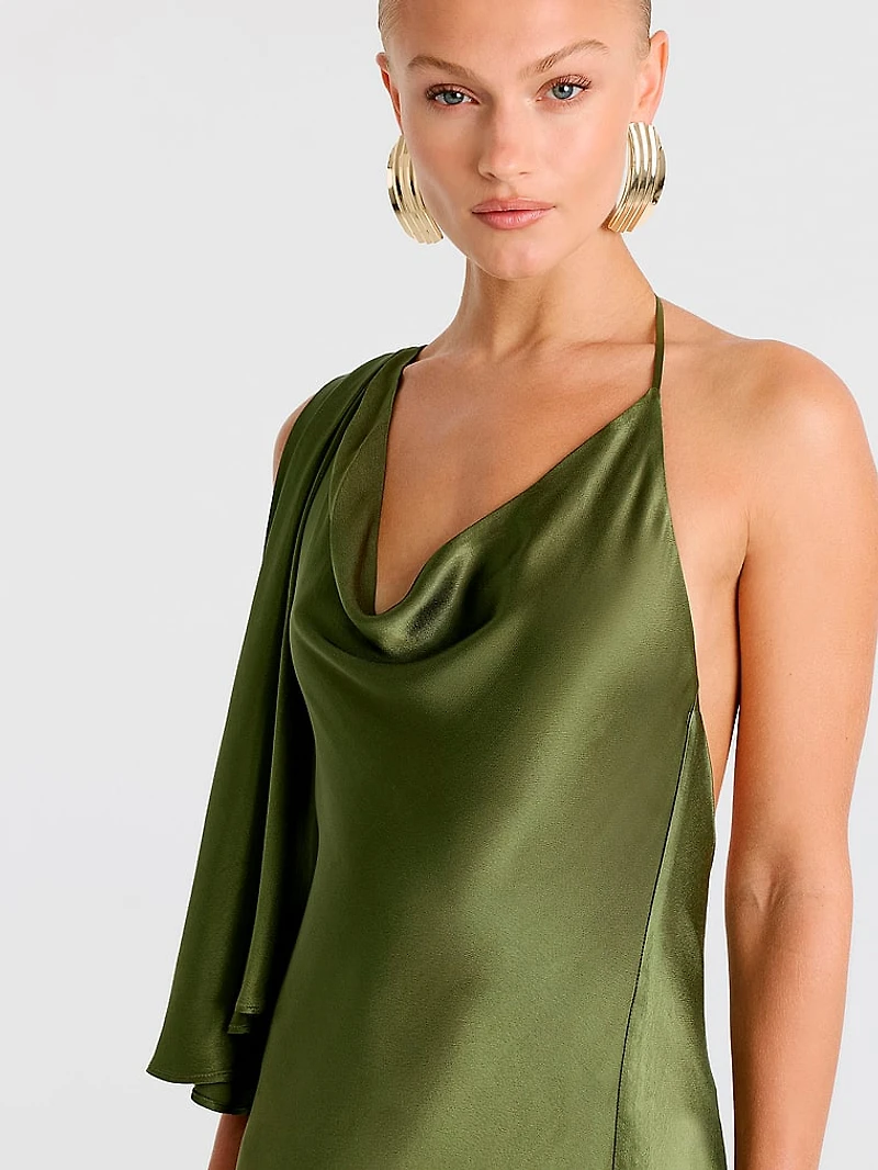 Anastasia Satin Maxi Dress