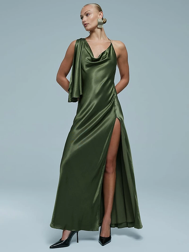 Anastasia Satin Maxi Dress
