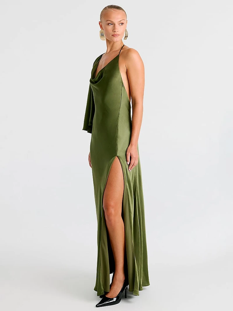 Anastasia Satin Maxi Dress