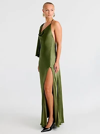 Anastasia Satin Maxi Dress