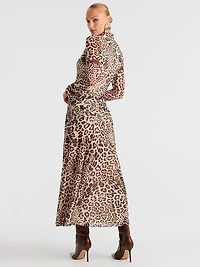 Lea Printed Mesh Dress