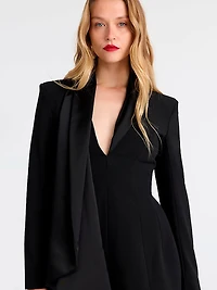 Sonia Shawl Collar Mini Dress