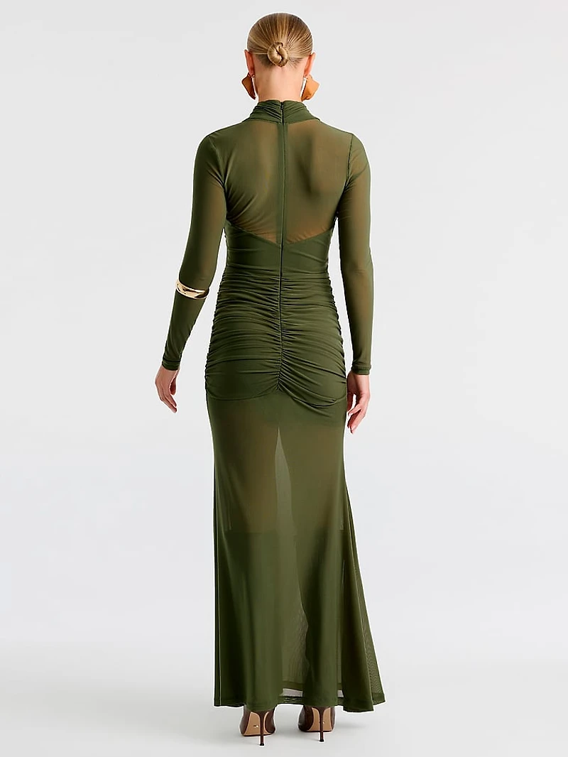 Veria Sport Mesh Maxi Dress