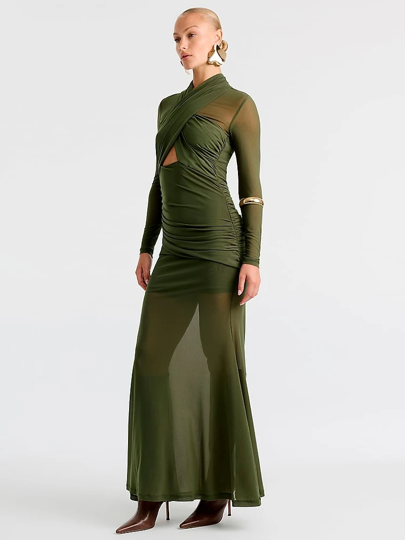 Veria Sport Mesh Maxi Dress