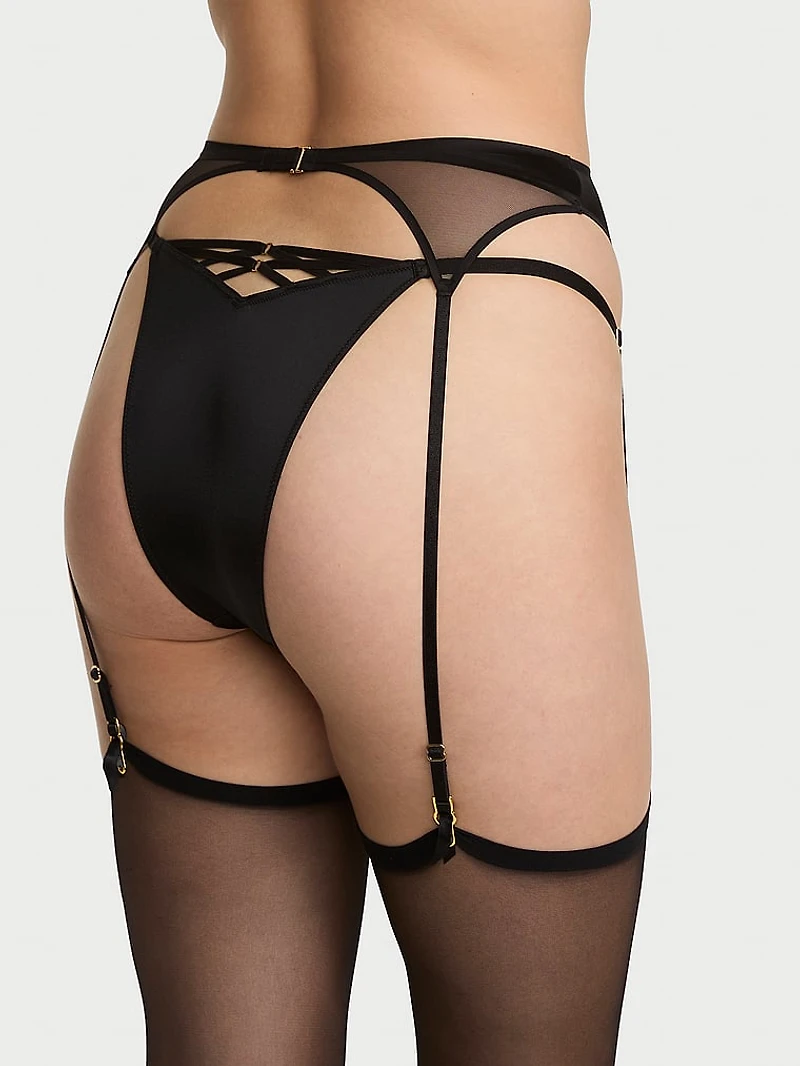 Sheer Reveal Garter Belt