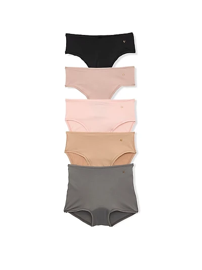 5-Pack Love Cloud Mixed Silhouette Mid-Rise Panties