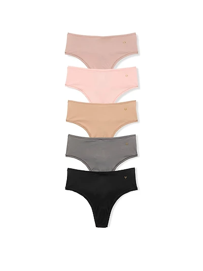 5-Pack Love Cloud Mid-Rise Thong Panties